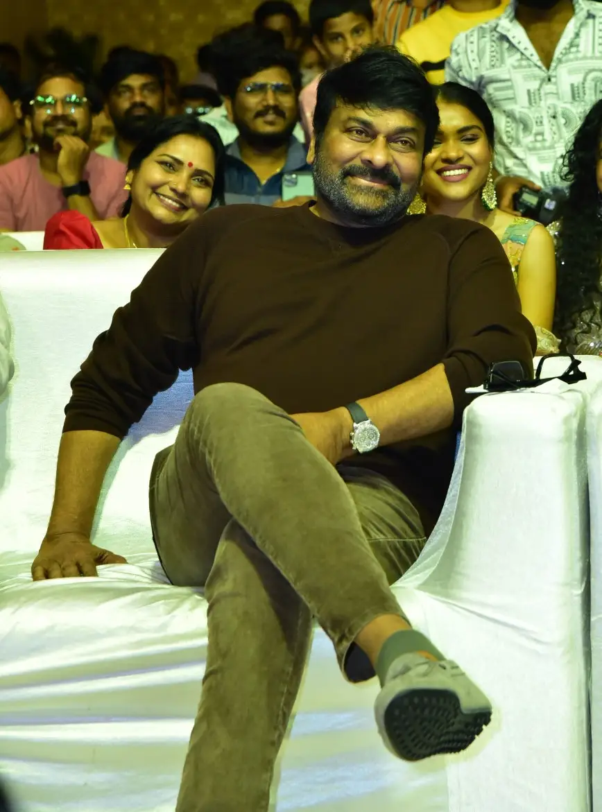 Megastar Chiranjeevi Stylish looks in Baby Movie Success Event