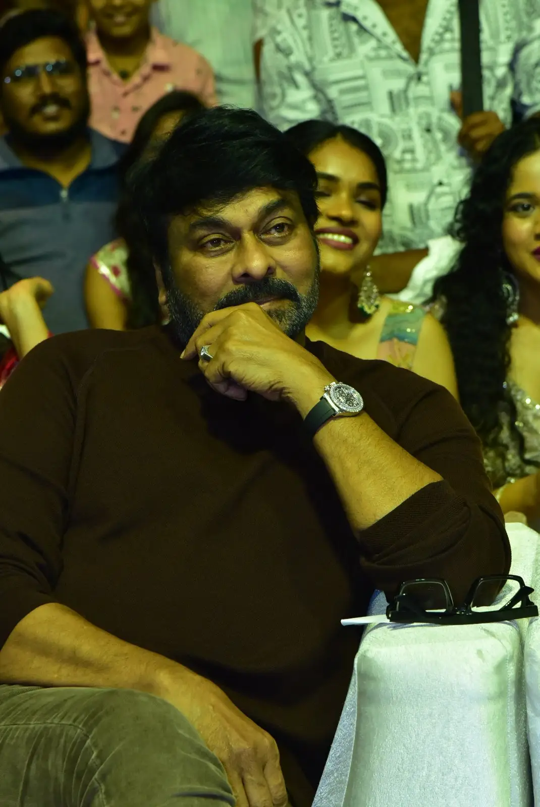 Megastar Chiranjeevi Stylish looks in Baby Movie Success Event