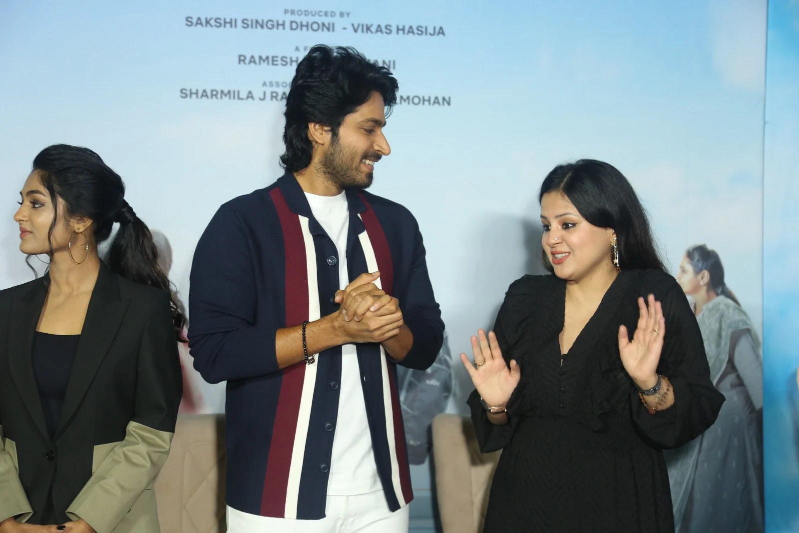Harish Kalyan Ivana Sudheer Babu Photos at LGM Movie press meet