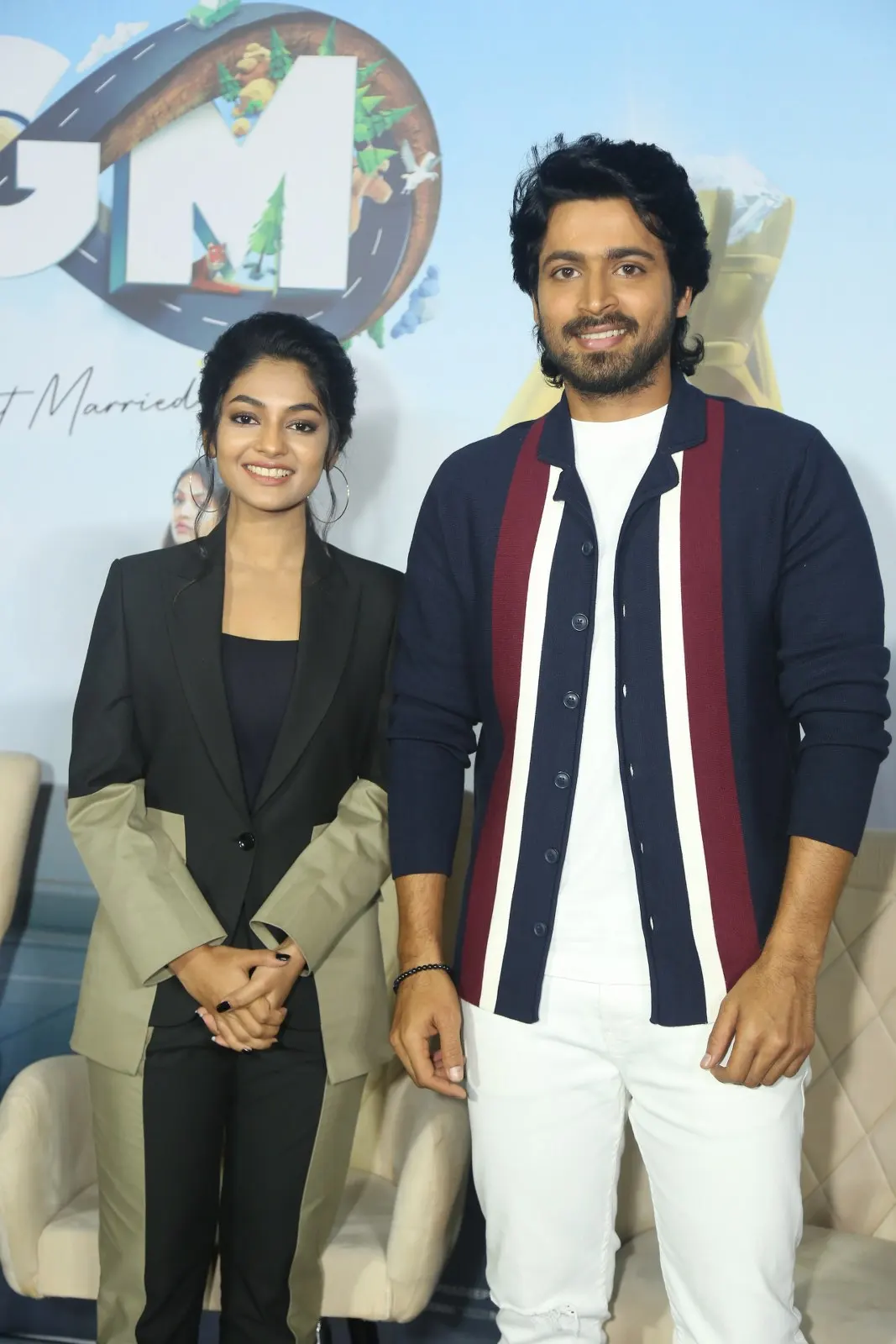 Harish Kalyan Ivana Sudheer Babu Photos at LGM Movie press meet