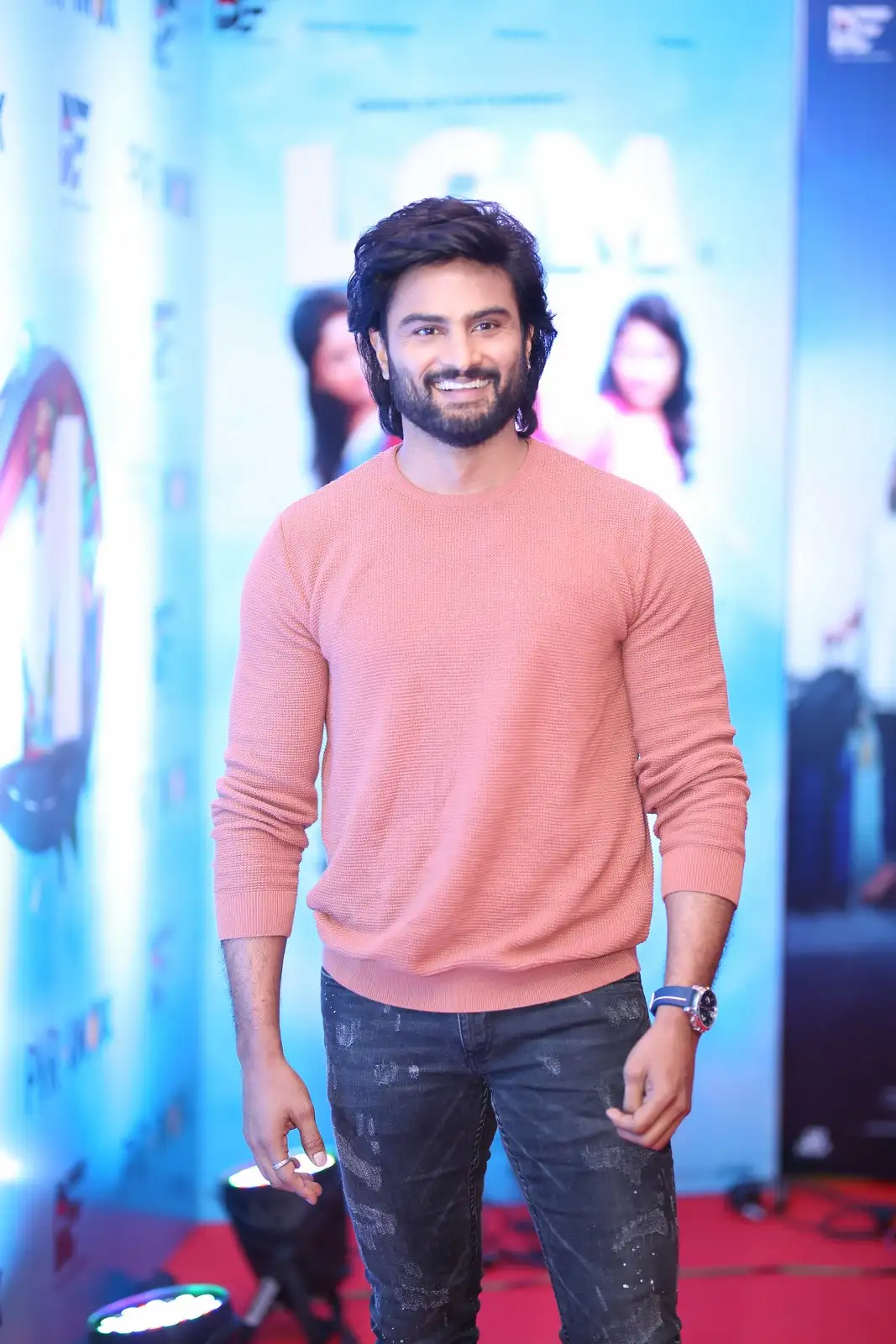 Harish Kalyan Ivana Sudheer Babu Photos at LGM Movie press meet