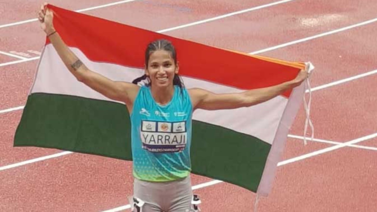 Asian Athletics Championships : చ‌రిత్ర సృష్టించిన ఆంధ్ర‌ప్ర‌దేశ్ క్రీడాకారిణి.. ఆసియా అథ్లెటిక్స్ ఛాంపియన్‌షిప్‌లో స్వ‌ర్ణం