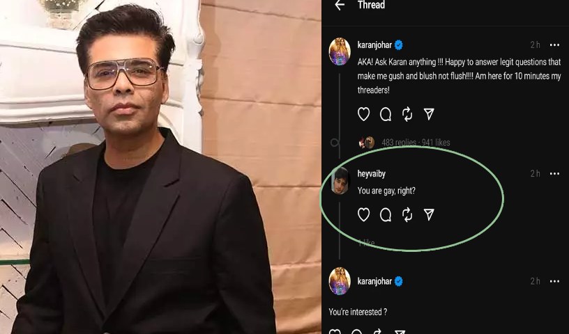 Karan Johar : క‌రుణ్ జోహార్ మీరు గే క‌దా..! ప్ర‌శ్నించిన నెటీజ‌న్‌.. ఆన్స‌ర్ అదుర్స్‌