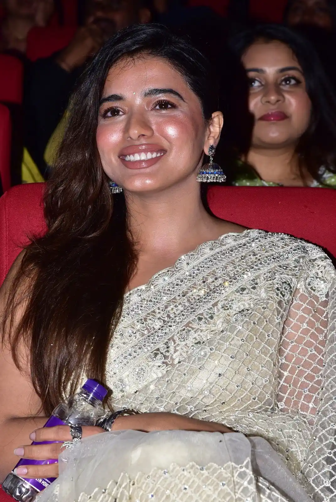 Ketika Sharma Cute looks in Saree at Bro Movie Pre Release Event