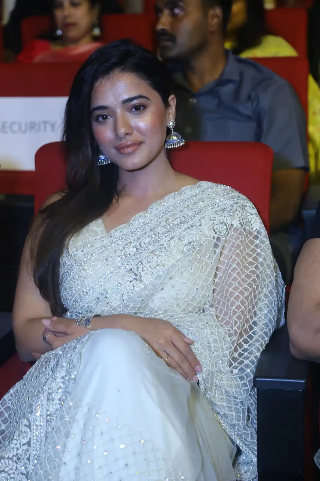 Ketika Sharma Cute looks in Saree at Bro Movie Pre Release Event