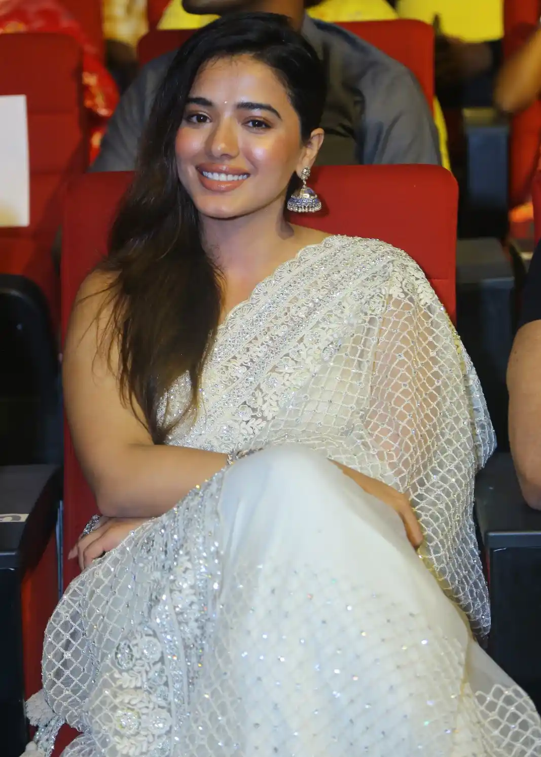 Ketika Sharma Cute looks in Saree at Bro Movie Pre Release Event