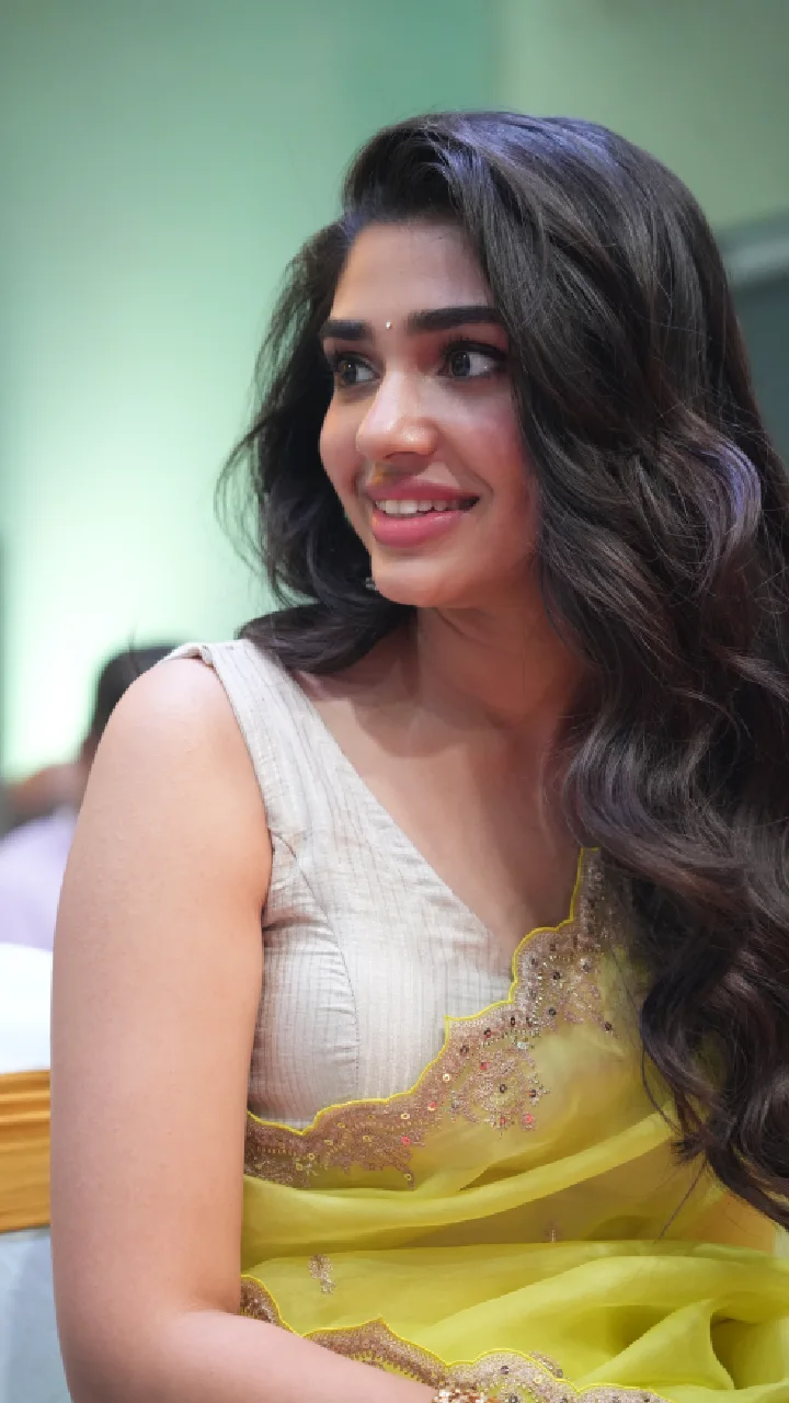 Krithi Shetty Kalyani Priyadarshan Wamiqa Gabbi Photos at Genie Opening function