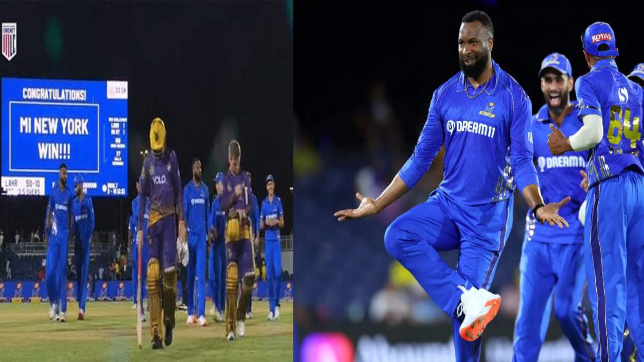 MLC T20 : కేకేఆర్‌కు ఘోర ప‌రాభ‌వం.. ఆండ్రీ ర‌స్సెల్‌, గుప్టిల్‌, న‌రైన్ ఉన్నా.. 50 కే ఆలౌట్‌.. 105 ప‌రుగుల‌తో ముంబై గెలుపు