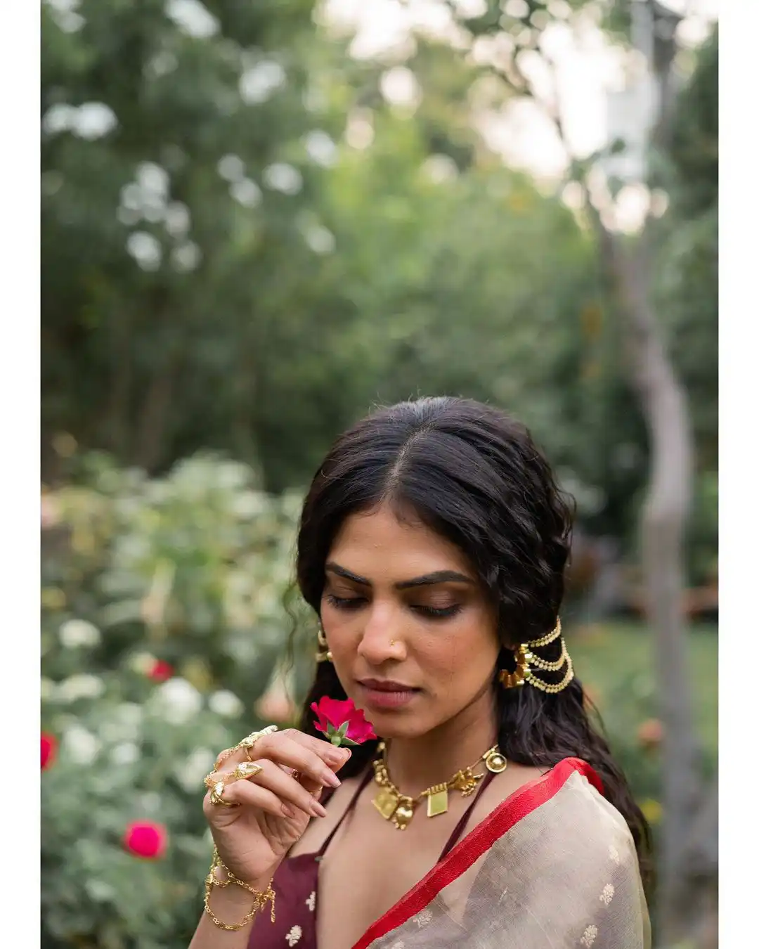 Malavika Mohanan Shines in Saree