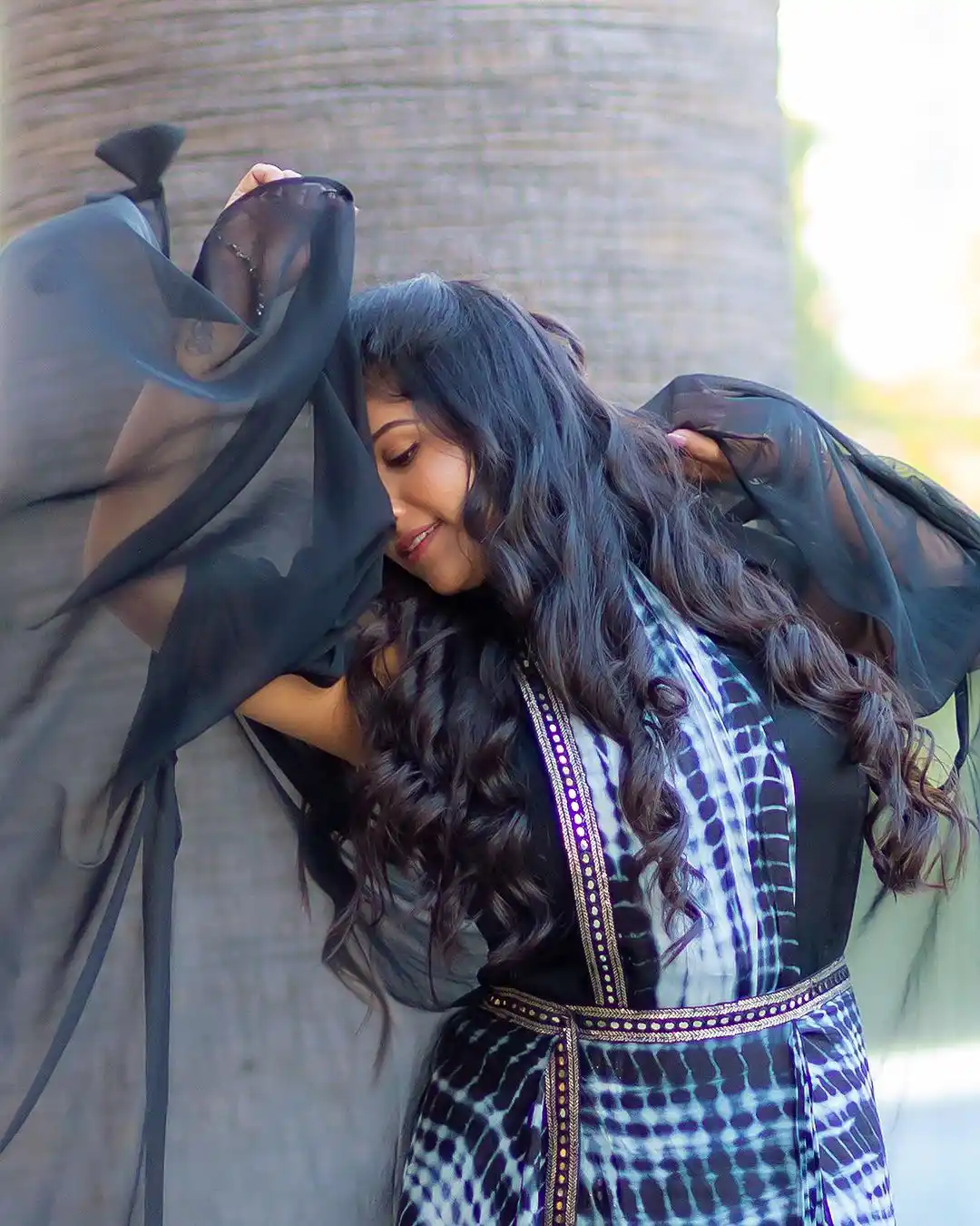 Singer Mangli Photos in Saree