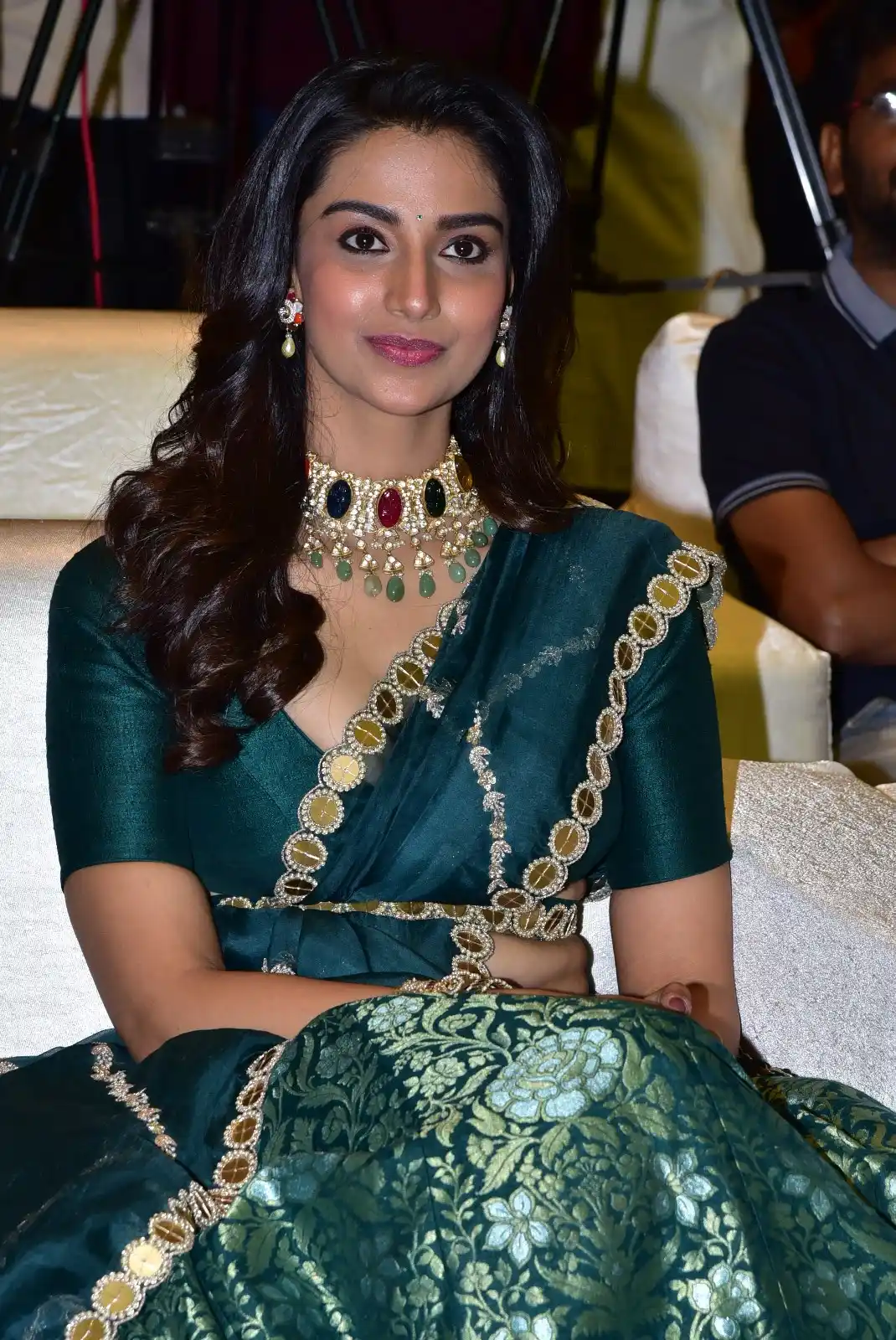 Meenakshi Chaudhary latest stills in Half Saree