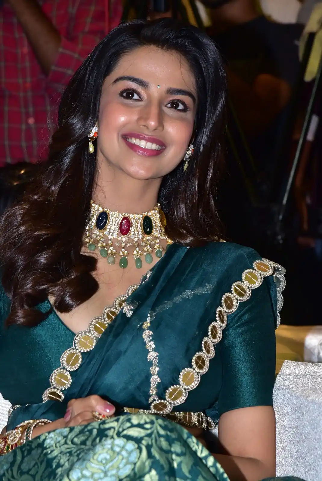 Meenakshi Chaudhary latest stills in Half Saree