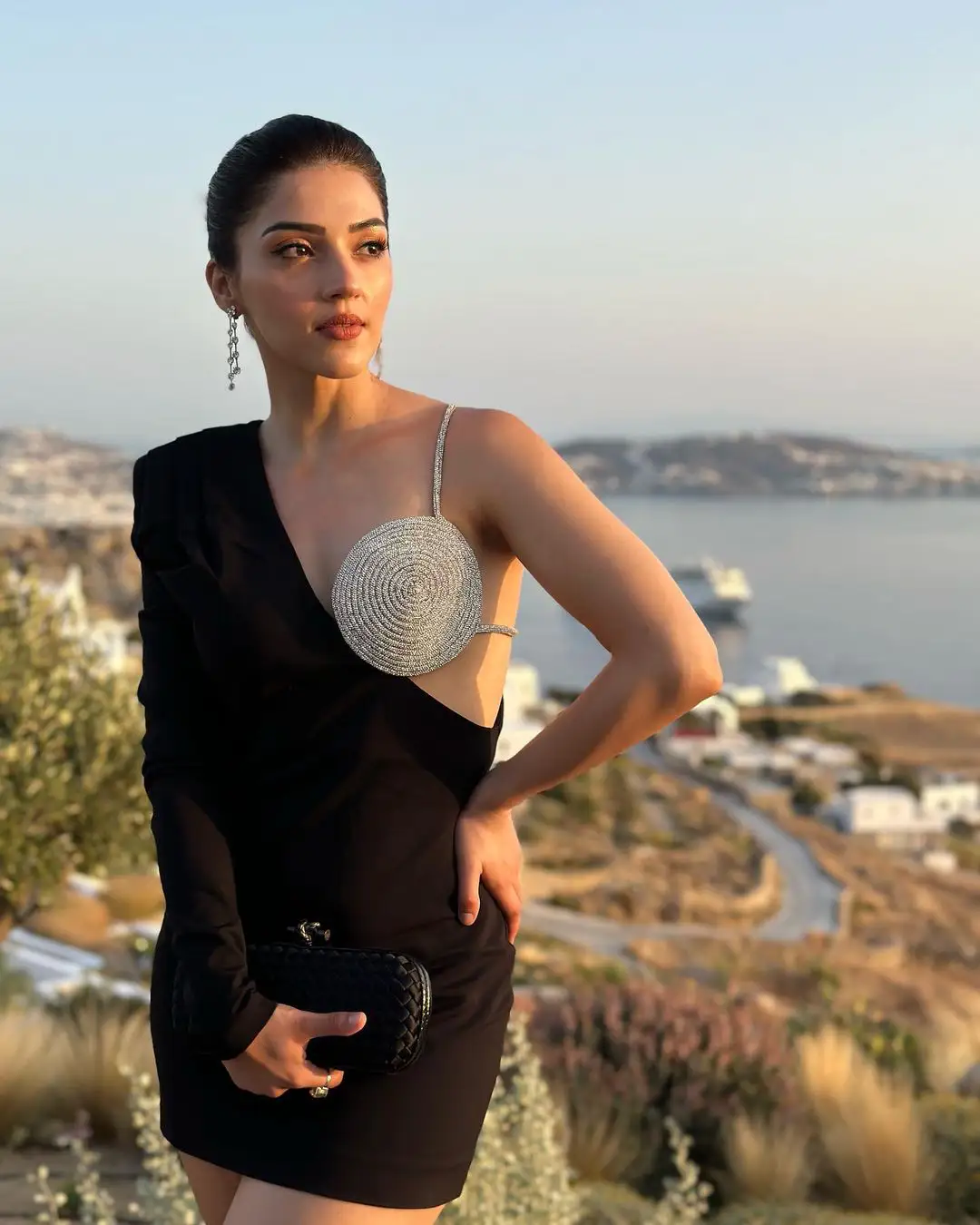 Mehreen Pirzadaa poses in Different Dress at Greece