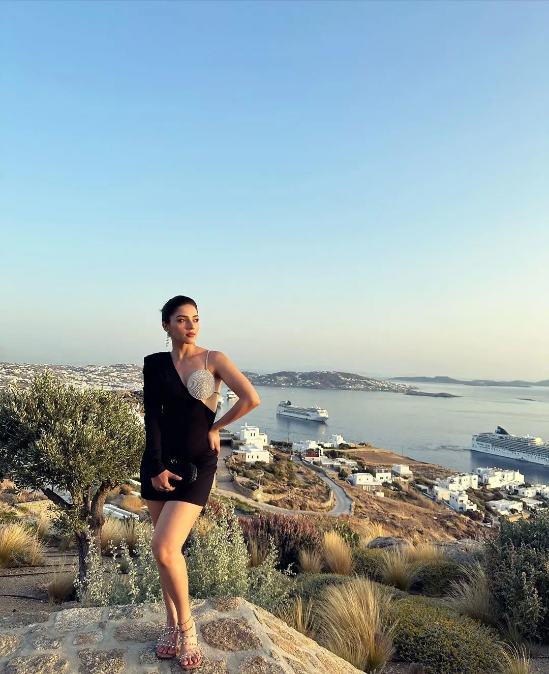 Mehreen Pirzadaa poses in Different Dress at Greece