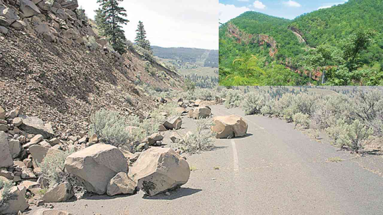 Nallamala Forest  Landslides : నంద్యాల జిల్లాలో భారీ వర్షాలు.. నల్లమల అటవీ ప్రాంతంలో విరిగిపడ్డ కొండచరియలు