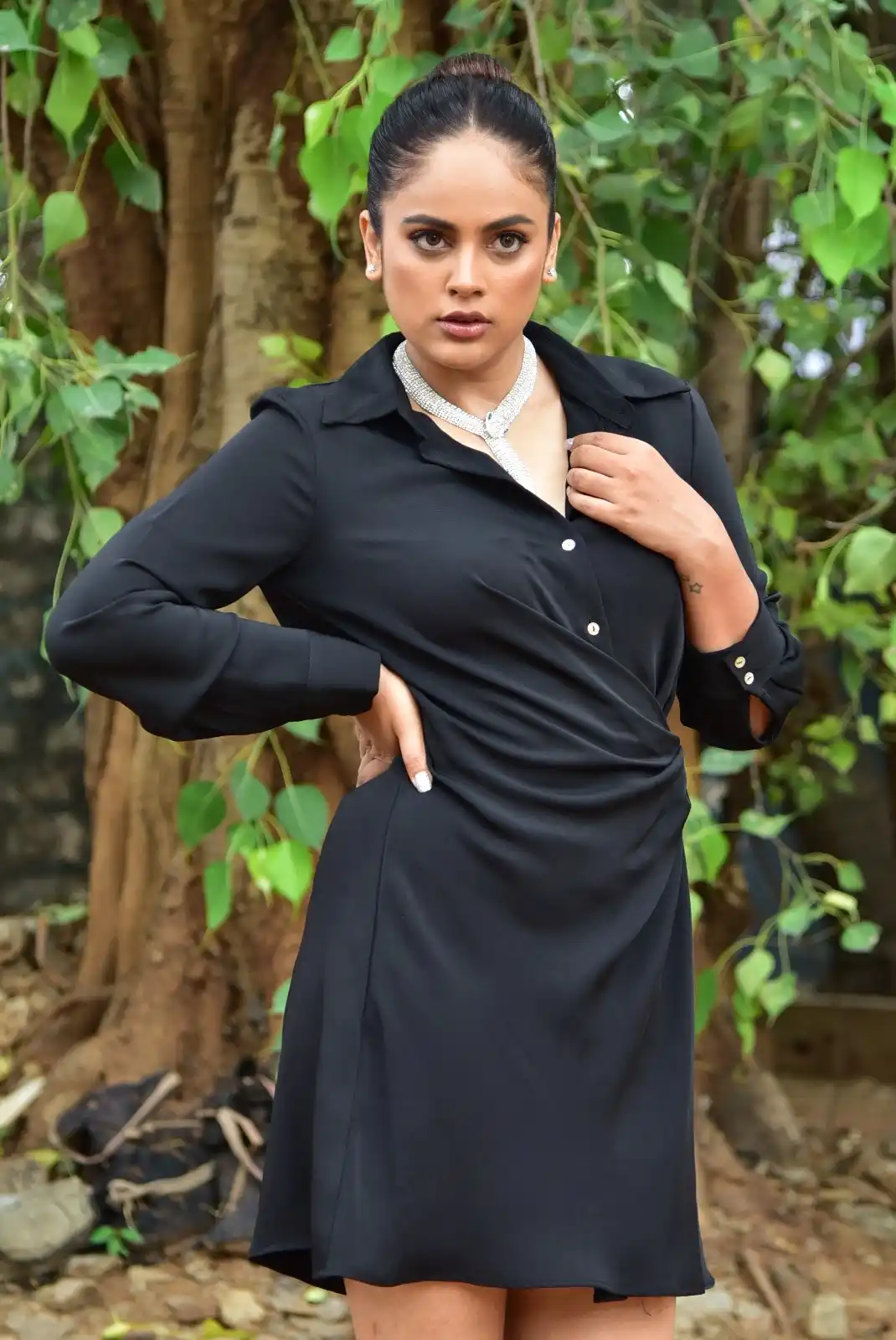 Nandita Swetha Stunning Looks in Black Dress