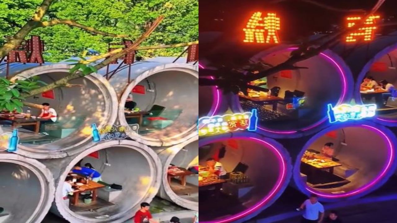 China : పచ్చని ప్రకృతి నడుమ వెరైటీ ఆకారంలో రెస్టారెంట్.. ఫిదా అవుతున్న కస్టమర్లు