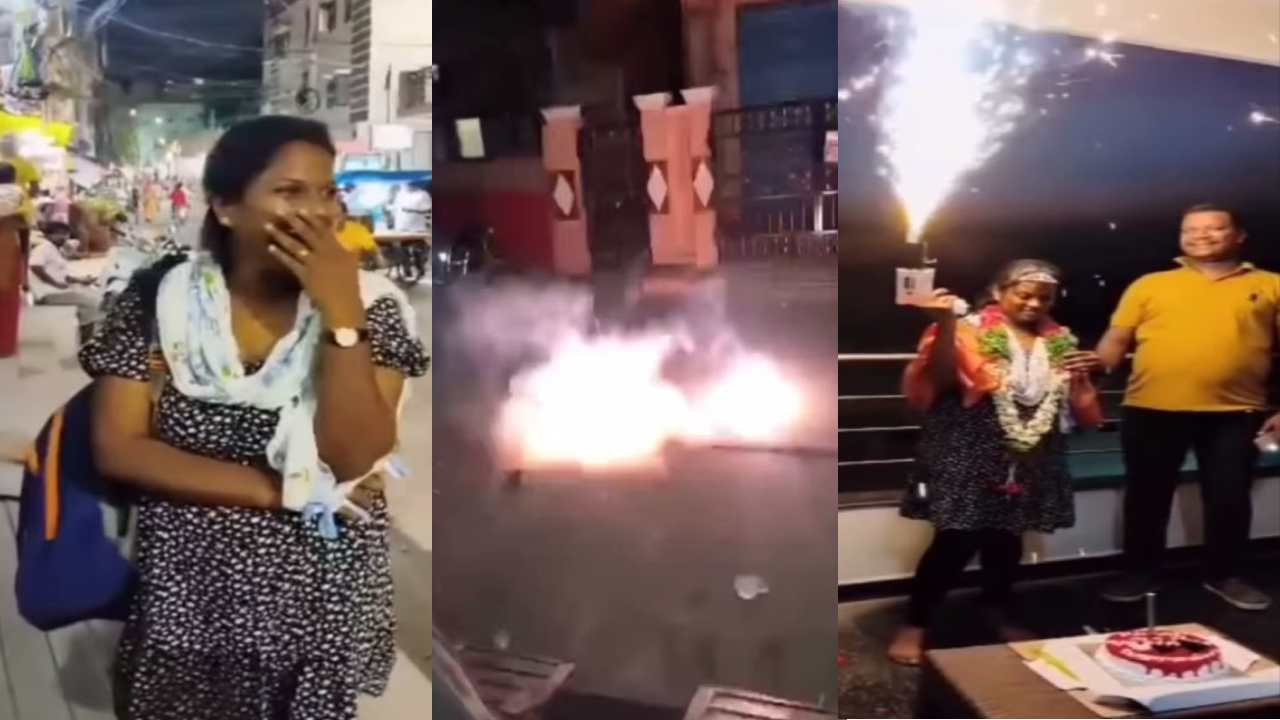 Hyderabad : హెడ్ కానిస్టేబుల్‌గా ప్రమోషన్ వచ్చిన భార్యకు భర్త ఎంత గొప్పగా స్వాగతం చెప్పాడో చూడండి..