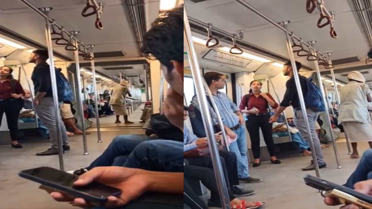 Delhi : మెట్రోలో భిక్షాటన చేస్తున్న వ్యక్తి .. రియాక్టైన మెట్రో అధికారులు