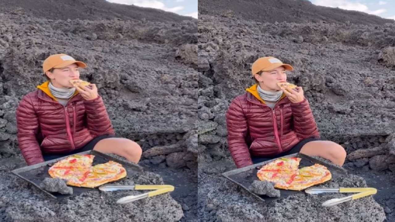 Guatemala : అగ్నిపర్వతంపై పిజ్జా వండుకుని తిన్న మహిళ