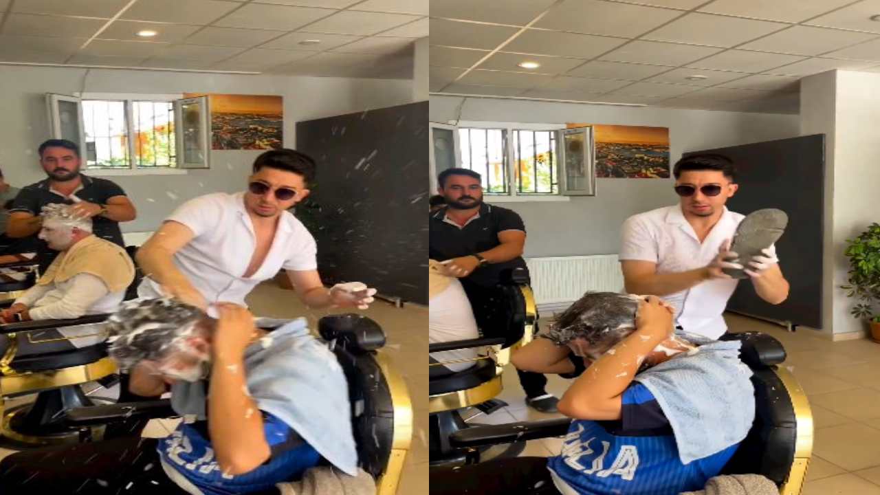 Viral Video : సెలూన్‌కి వచ్చిన కస్టమర్‌ని చితకబాదిన బార్బర్.. వైరల్ వీడియోపై ప్రజలు ఆగ్రహం