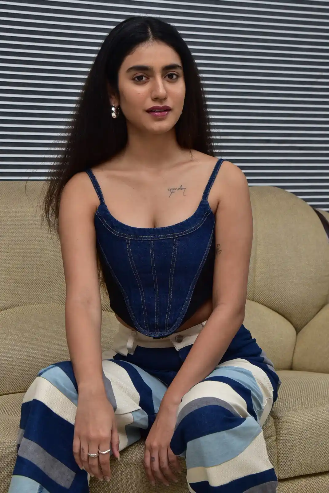 Priya Prakash Varrier Photos in Bro Movie Promotions