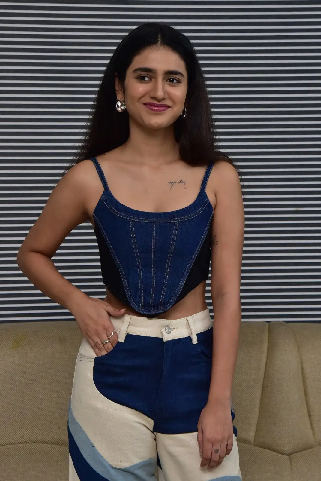 Priya Prakash Varrier Photos in Bro Movie Promotions