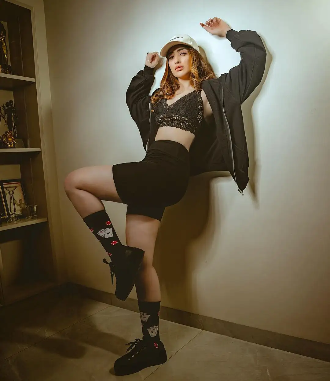 Raai Laxmi Stunning Looks in Black Dress