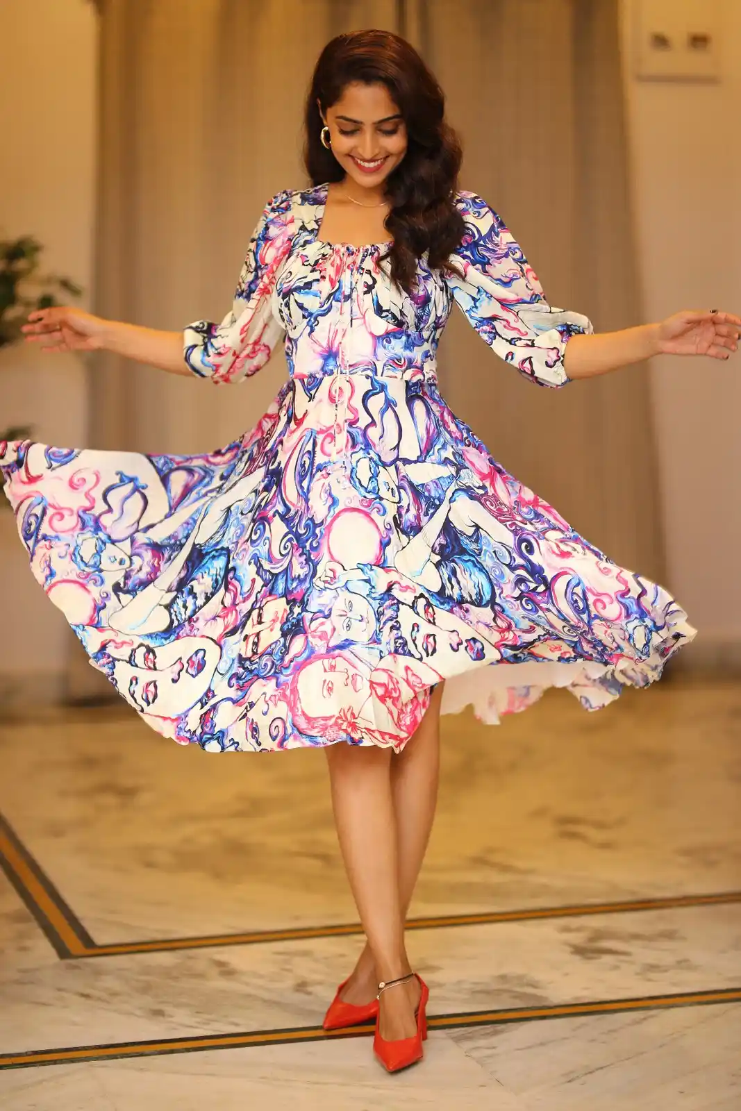 Reba Monica Cute Photos at Samajavaragamana success celebrations