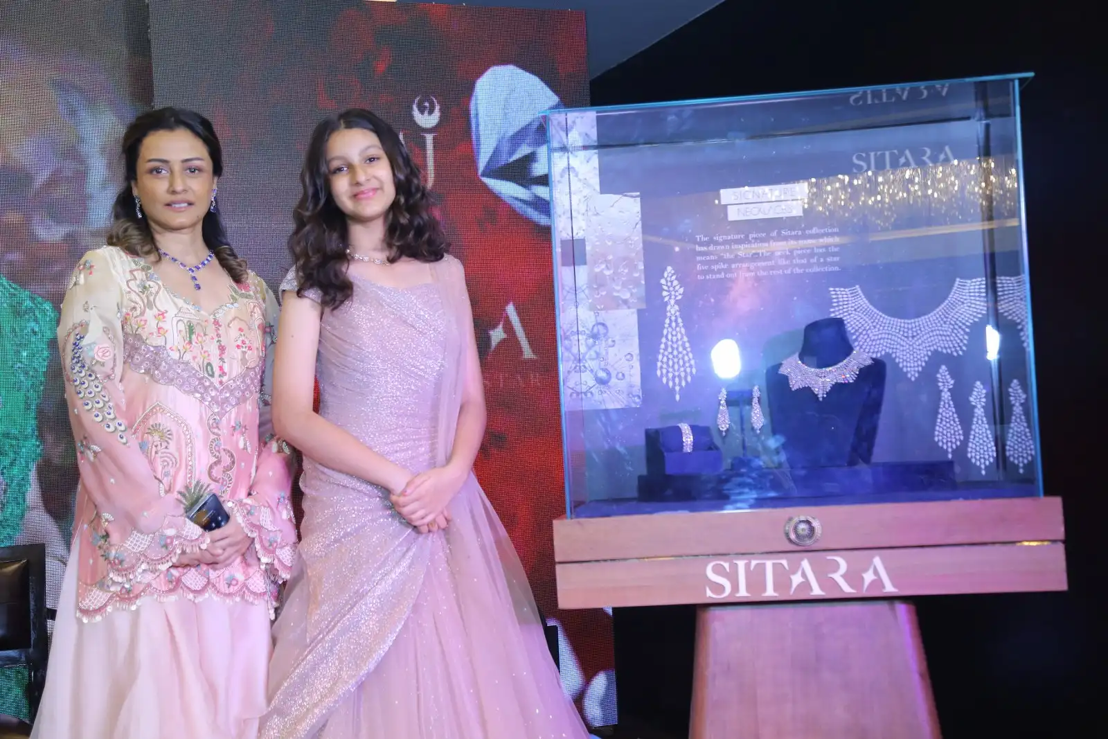Sitara and Namrata at Sitara Jewellery Collections Launching Event