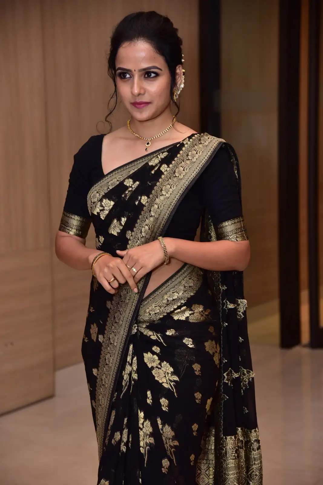 Vaishnavi Chaitanya Saree Photos at Baby Movie Success event