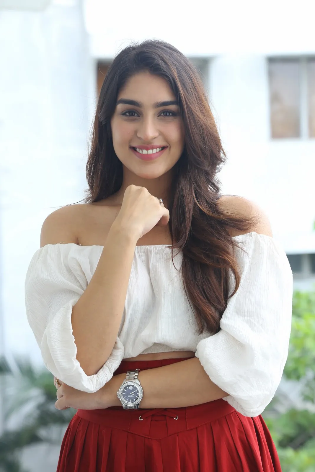 Yukti Thareja Cute looks in Rangabali Movie Success Press Meet