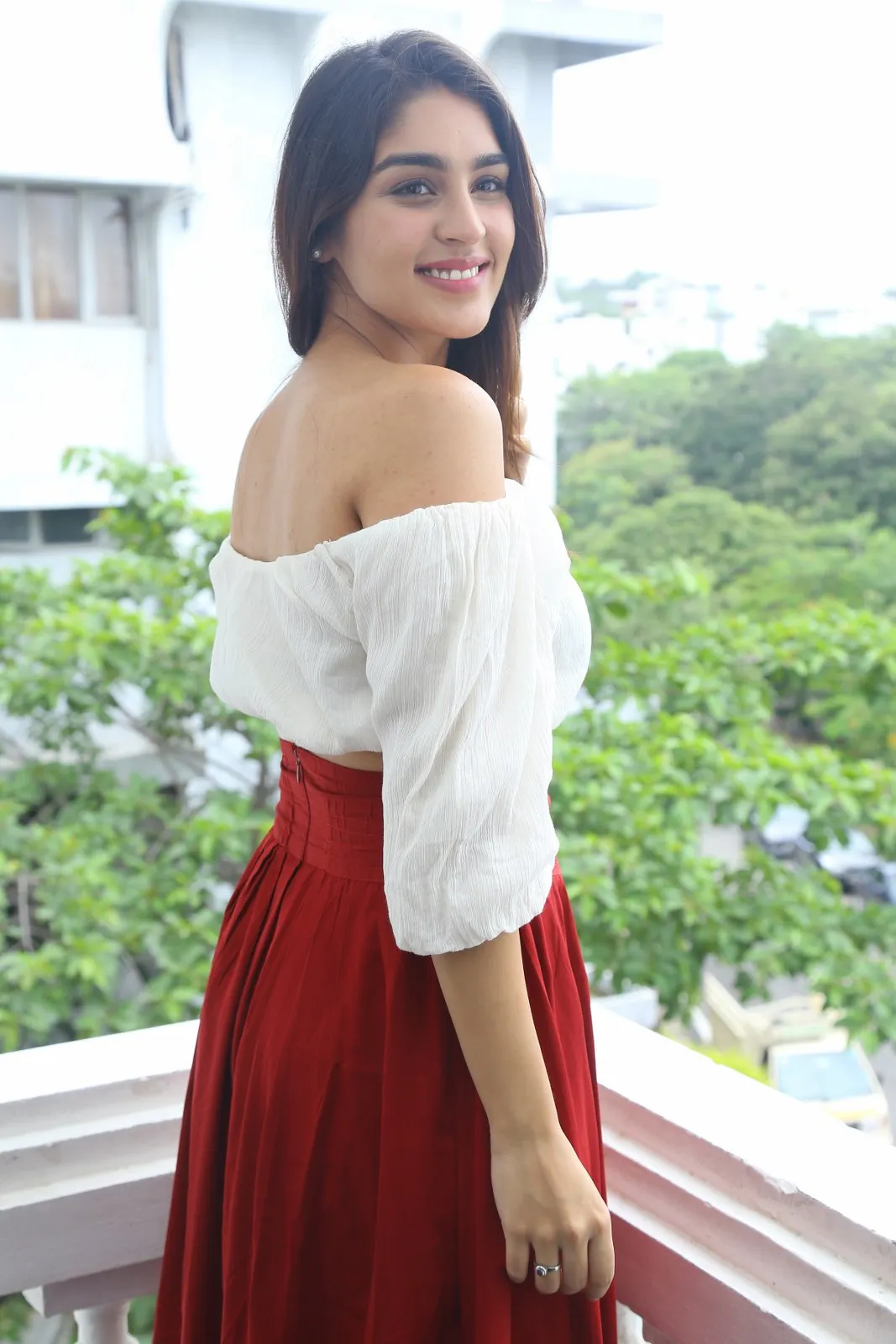 Yukti Thareja Cute looks in Rangabali Movie Success Press Meet