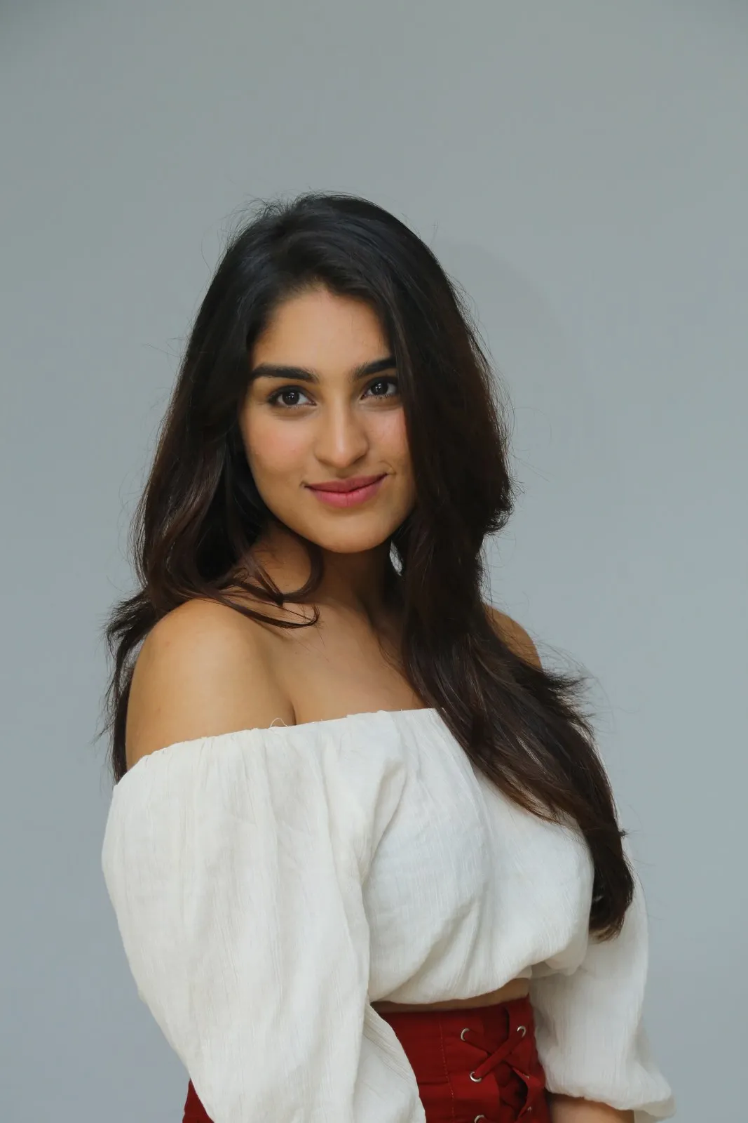 Yukti Thareja Cute looks in Rangabali Movie Success Press Meet