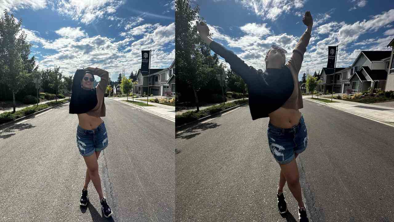 Anasuya : అమెరికాలో అనసూయ.. నడిరోడ్డుపై నడుము చూపిస్తూ.. మామూలు రచ్చ కాదుగా..