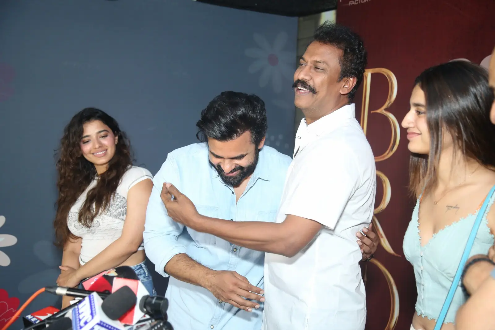 sai dharam tej ketika sharma Priya Varrier photos at Bro Movie celebrations