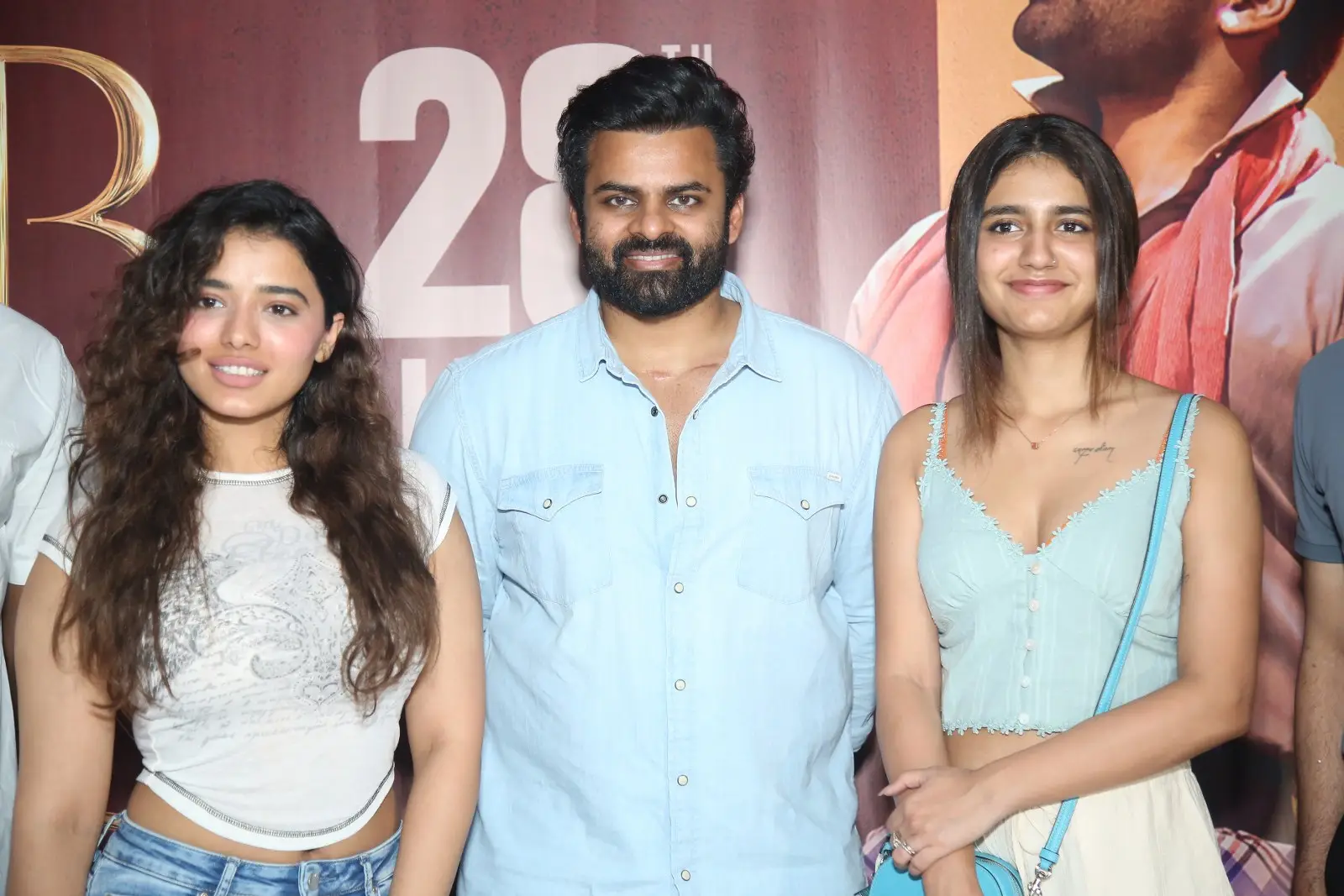 sai dharam tej ketika sharma Priya Varrier photos at Bro Movie celebrations