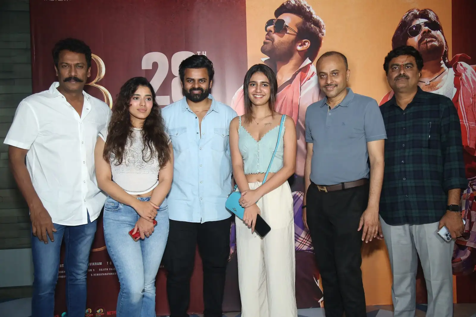 sai dharam tej ketika sharma Priya Varrier photos at Bro Movie celebrations