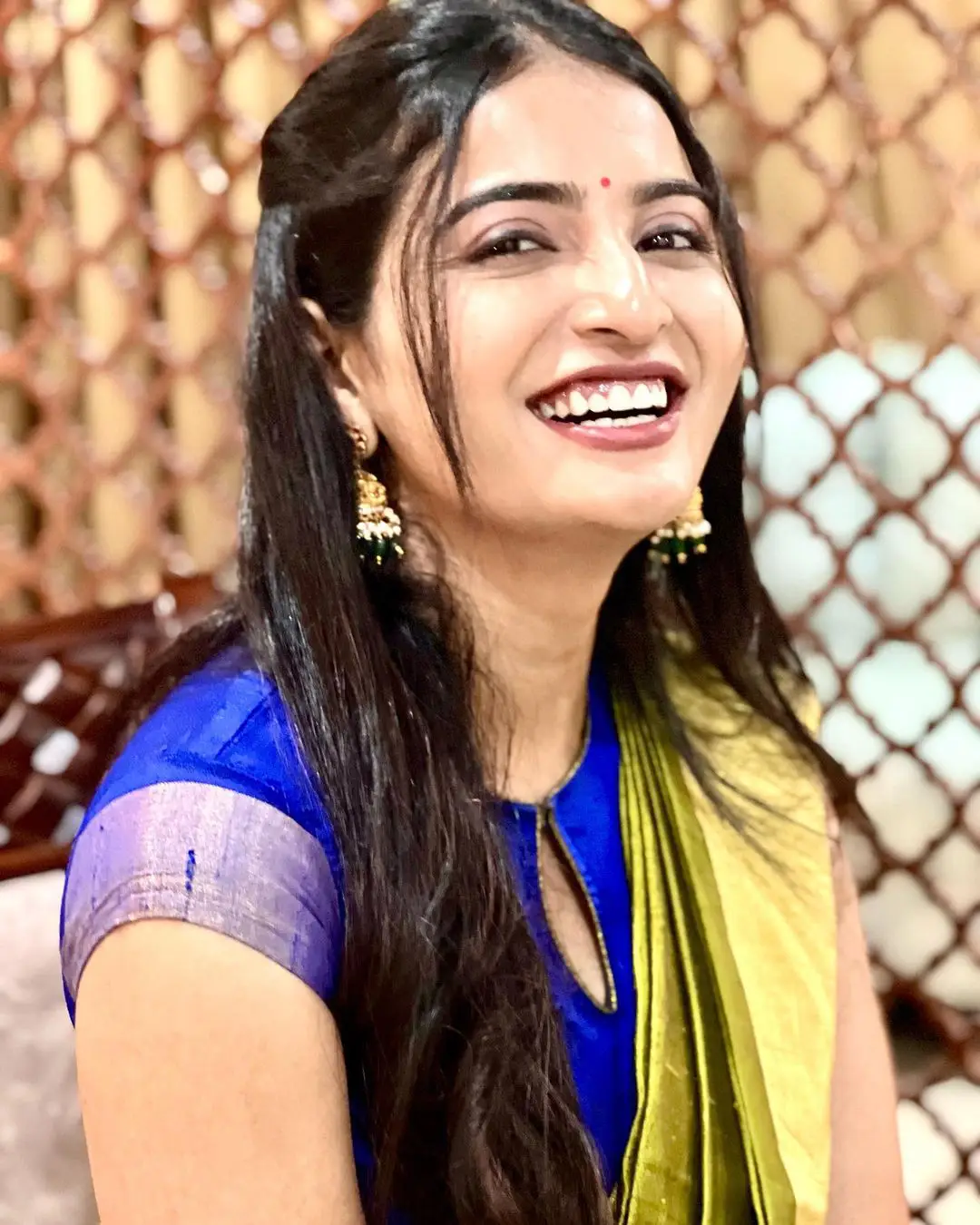 Ananya Nagalla shines in Saree with Cute Smile