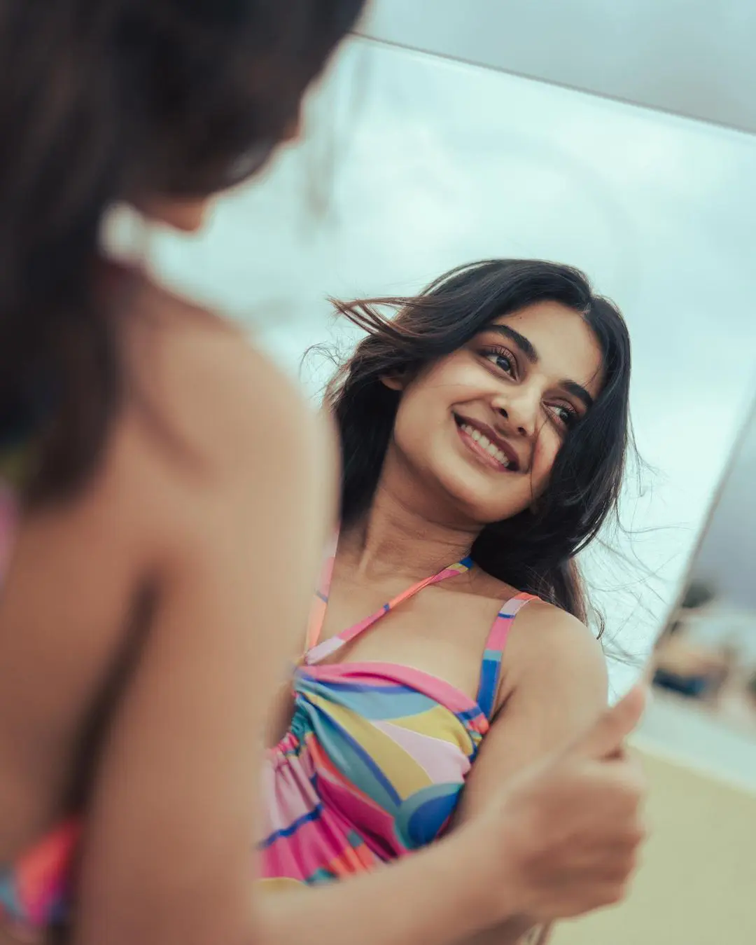 Esther Anil cute smiley looks