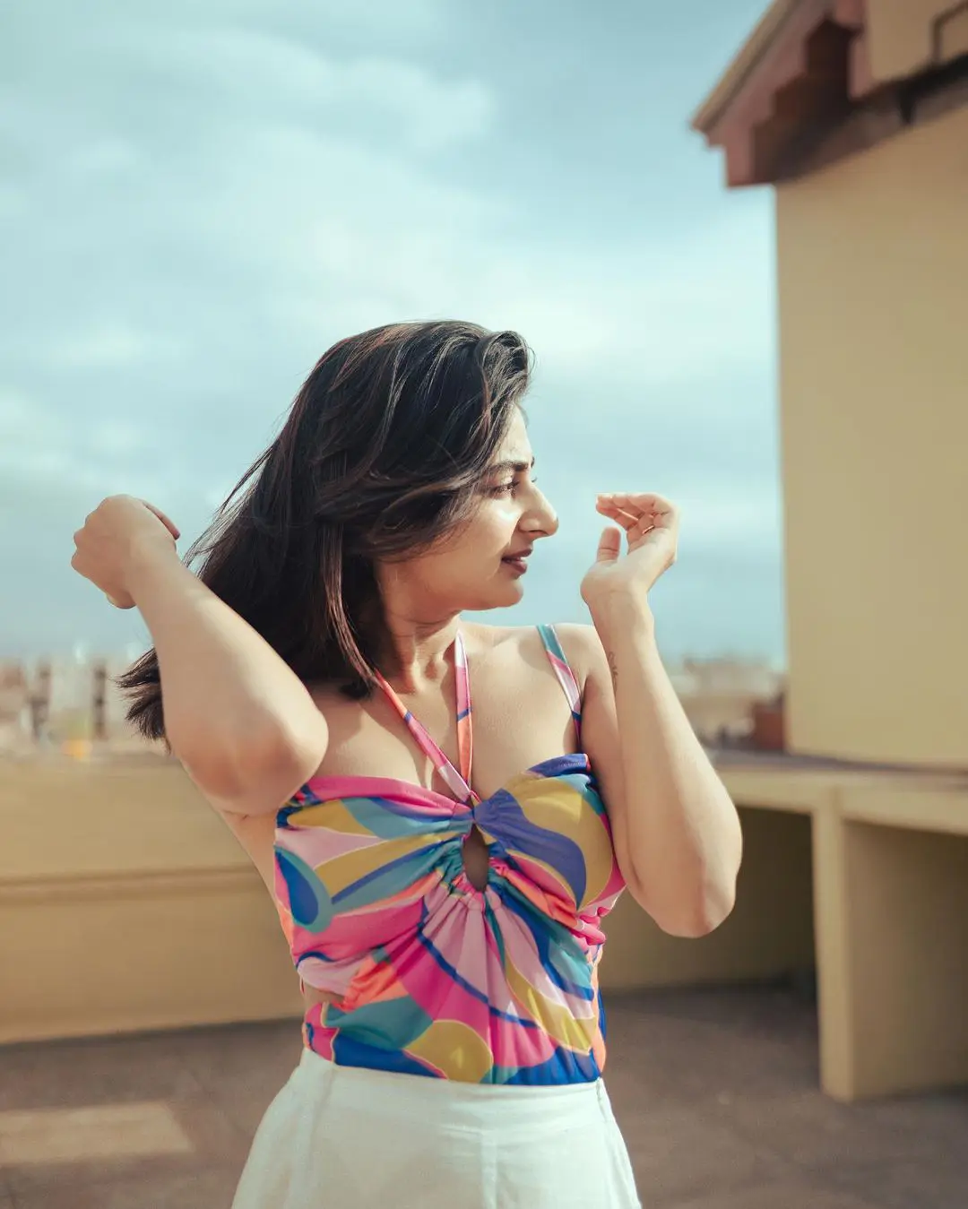 Esther Anil cute smiley looks