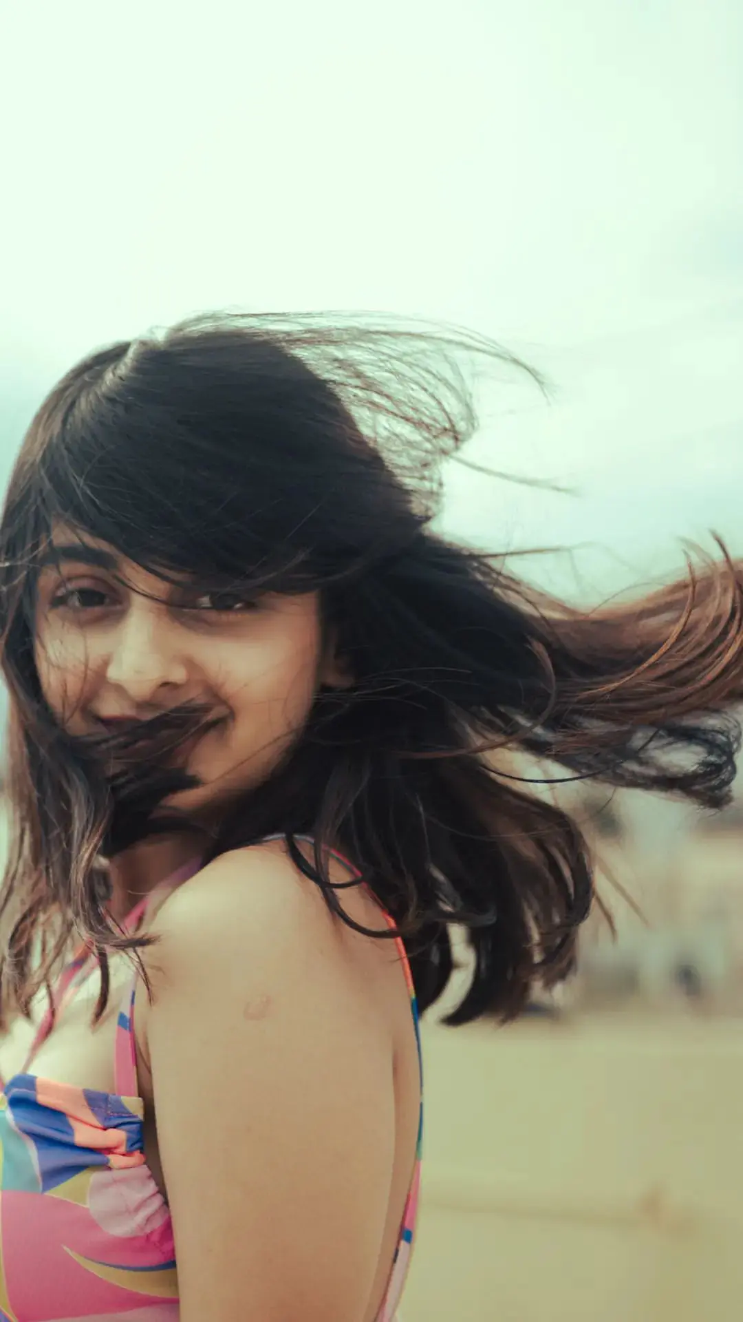 Esther Anil cute smiley looks