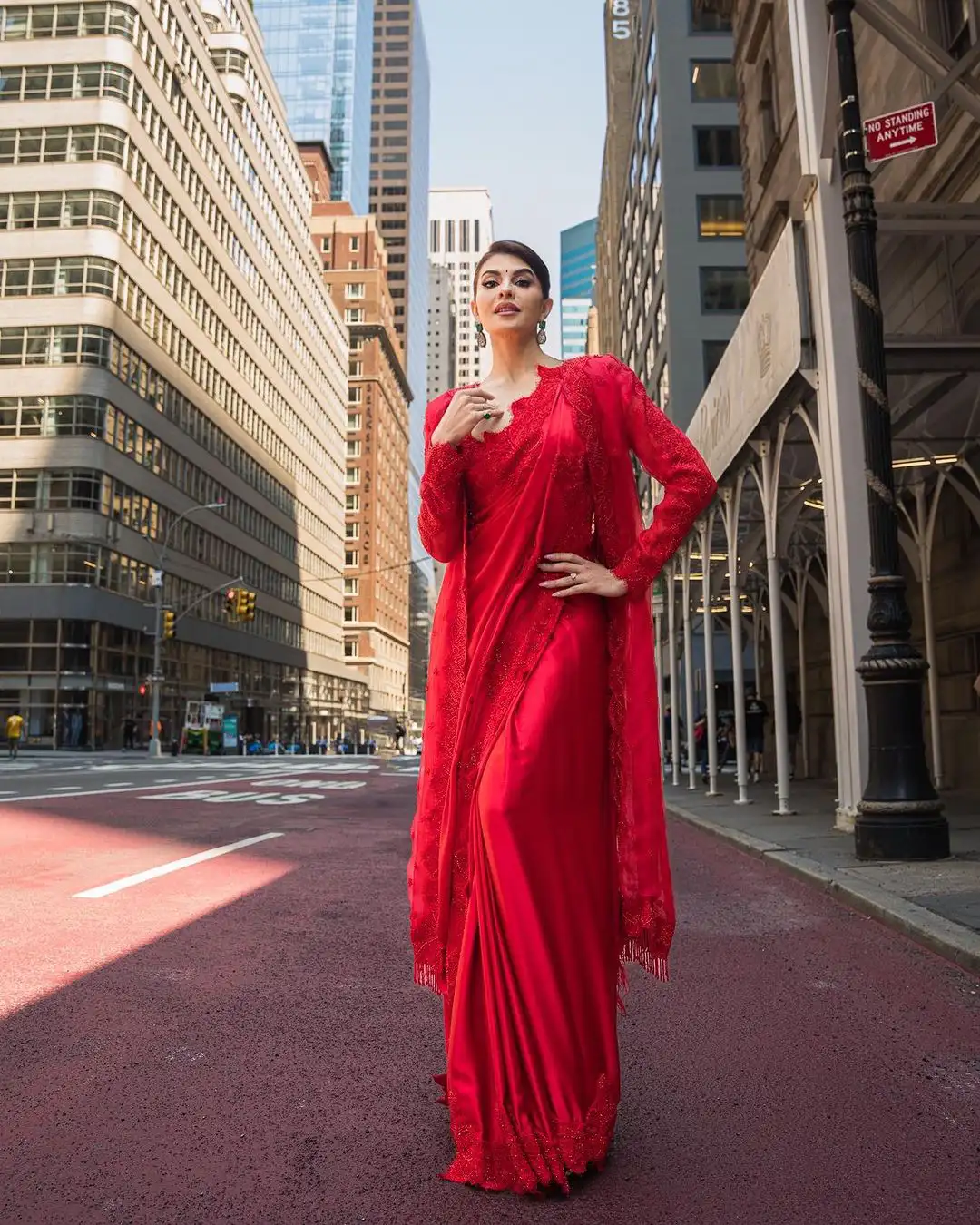 Jacqueliene Fernandez participated in India Day Parade at New York