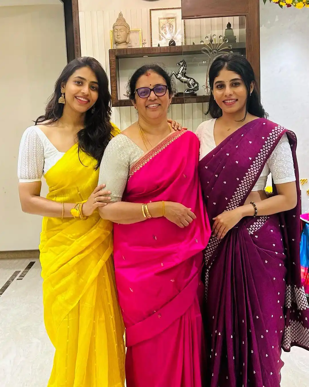 Kannada Actress Sapthami Gowda Photos in Yellow Saree gone viral