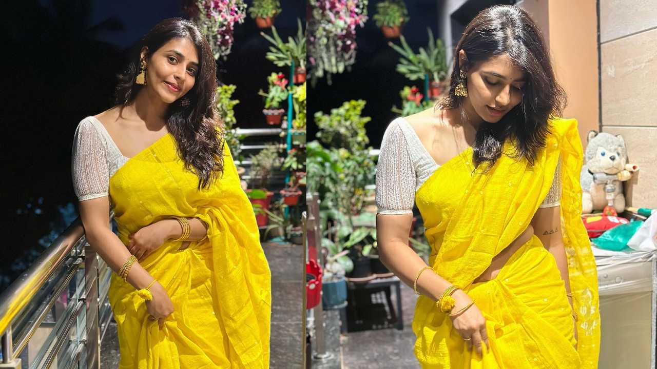 Sapthami Gowda : పసుపు రంగు చీరలో సప్తమి గౌడ పరువాలు..