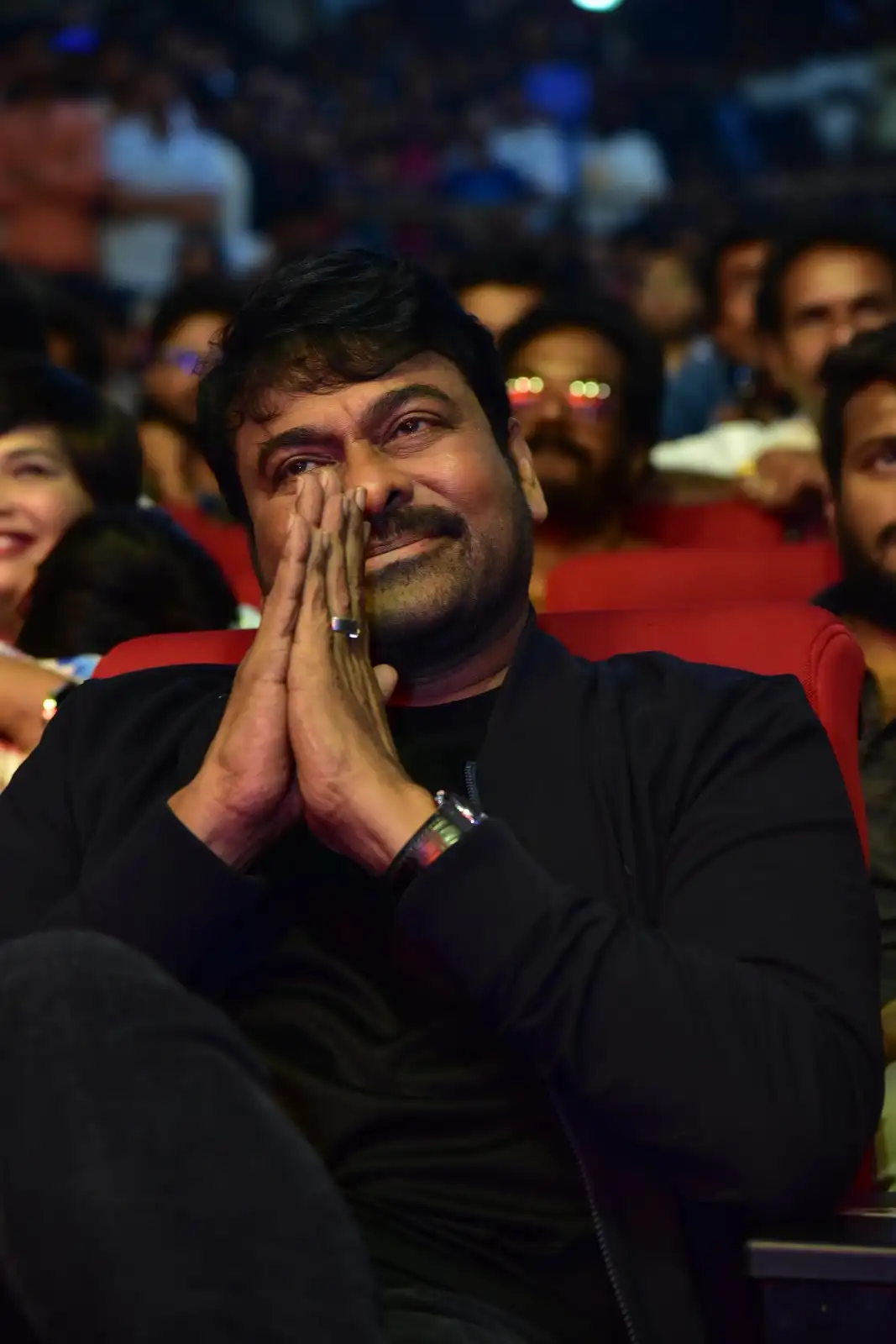 Megastar Chiranjeevi Mega Looks in Bholaa Shankar Pre Release Event