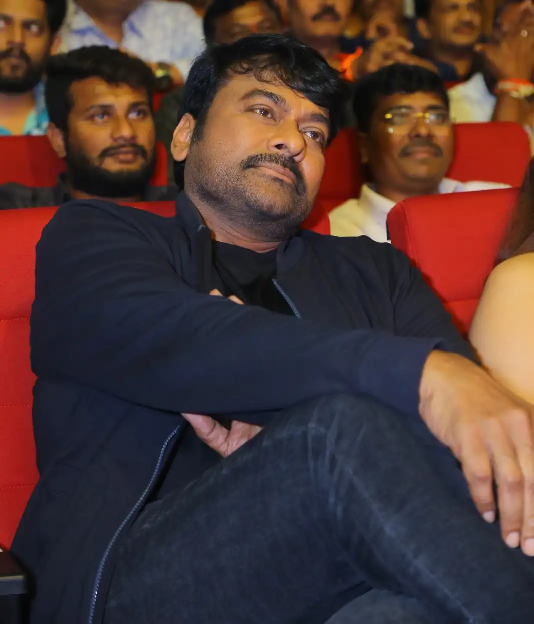 Megastar Chiranjeevi Mega Looks in Bholaa Shankar Pre Release Event