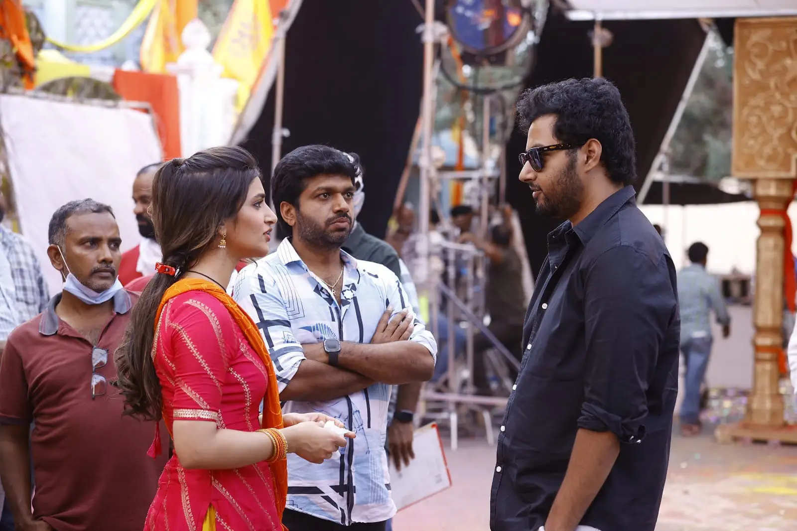 Mokshagna Special Entry in Bhagavanth Kesari Movie Sets