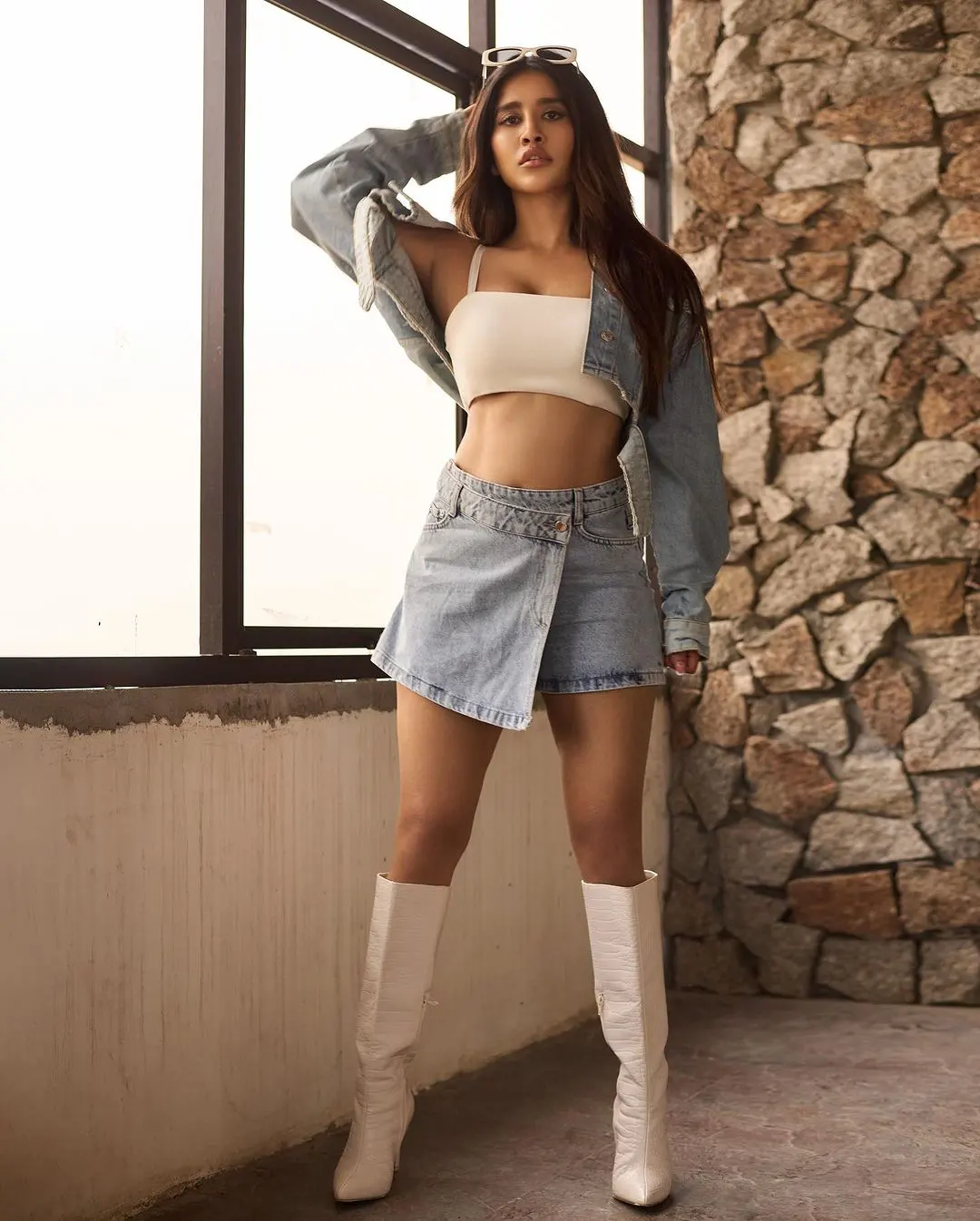 Nabha Natesh latest photoshoot in short dress gone viral