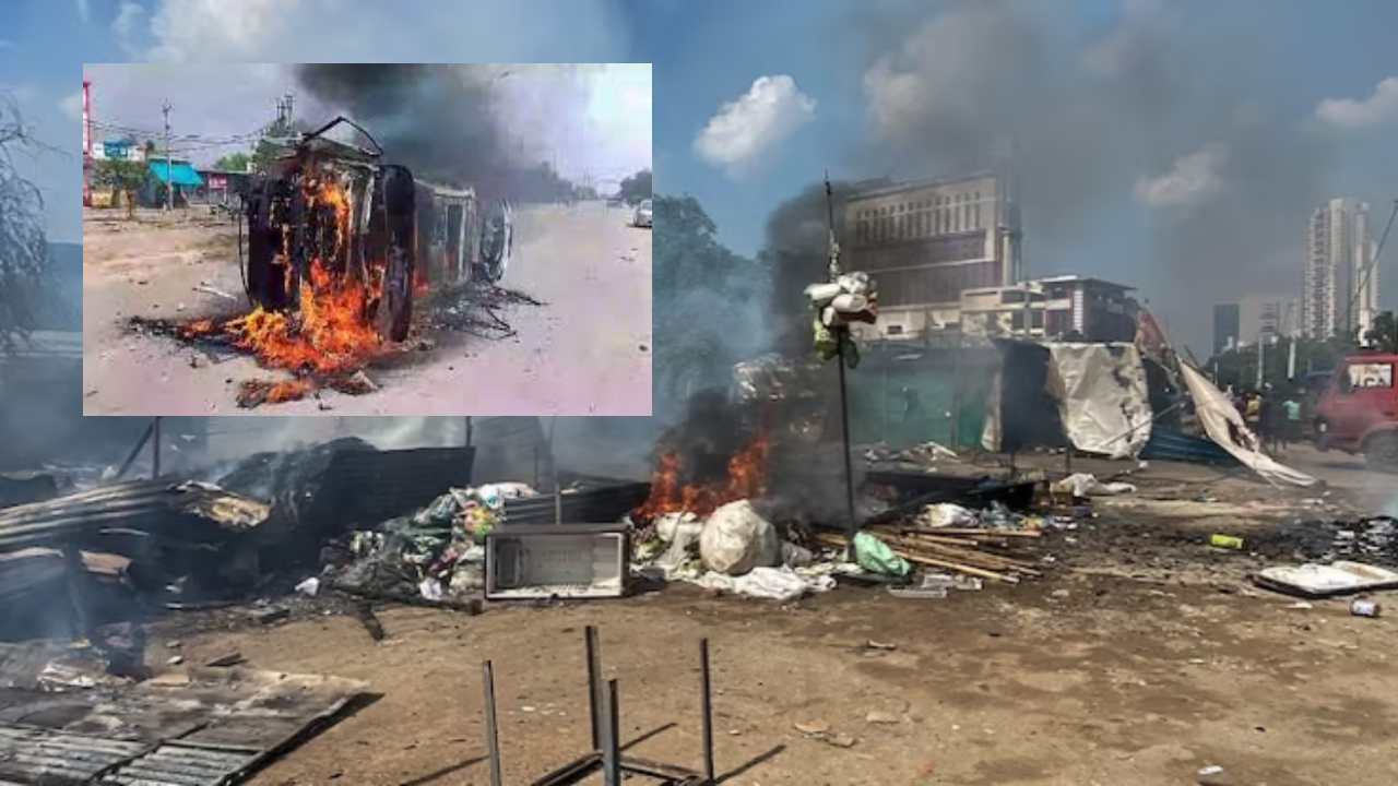 Nuh violence : నుహ్‌లో కారుకు నిప్పు పెట్టిన దుండగులు.. తృటిలో తప్పించుకున్న మహిళా న్యాయమూర్తి, 3 ఏళ్ల చిన్నారి